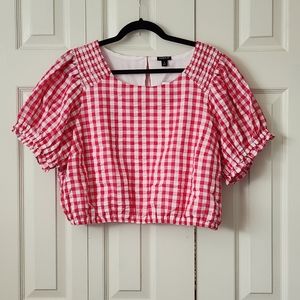 Torrid Seersucker Crop Top